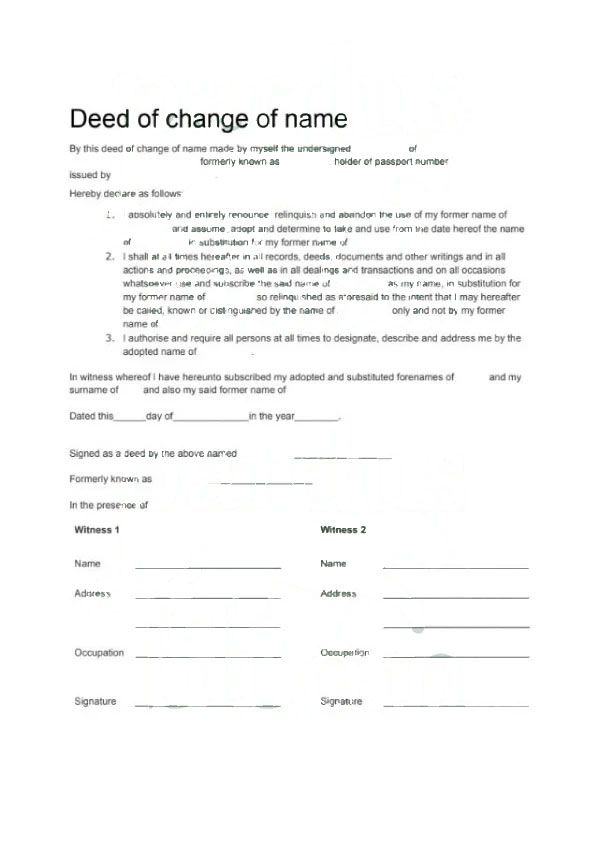 Personal – Sample Document